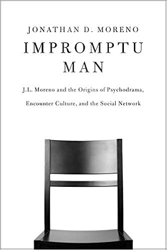 Impromptu Man J L Moreno And The Origins Of Psychodrama Encounter Culture And The Social Network Moreno Jonathan D Amazon De Bucher