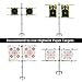 Highwild Adjustable Paper Target Stand, Frame with 8 Clips | Clear Bullseye Targets Sheet for Shooting Practice