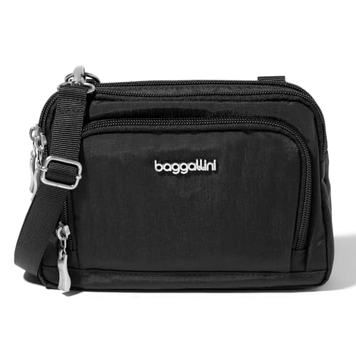 Baggallini Triple Zip with Front Wallet/Trifecta RFID Wallet Crossbody