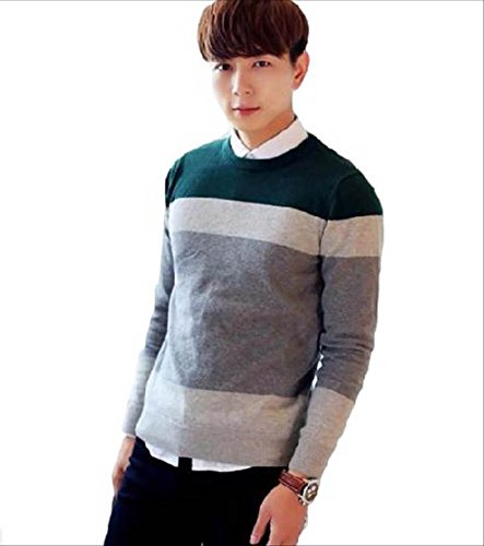 Amazon 横縞 ボーダー 長袖 セーター メンズ お洒落 カジュアル