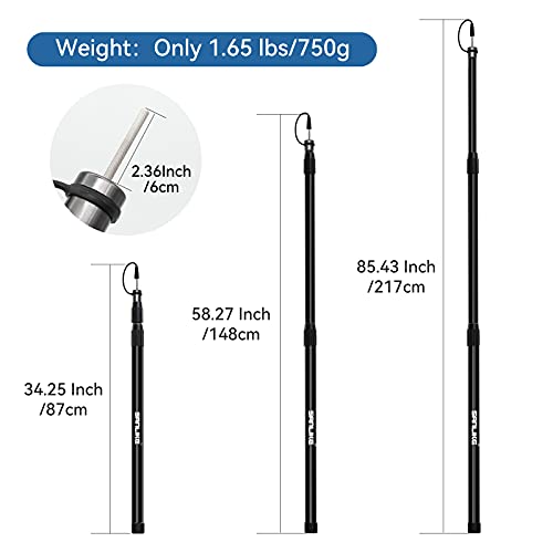 thumbnail image 2 of Telescopic Tent Support Rod Beach Shelter Awning Pole Thicken Aluminum Alloy Canopy Support Pole Buy Cheaply On 2 of 12