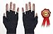 PressRx Compression Arthritis Gloves for comfortable pain relief from Rheumatoid, Carpal Tunnel and more – With Fingerless Fit for Easy Daily Use (1 PAIR) - SMALL