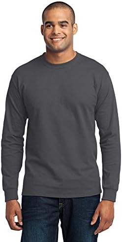 Port & Company - Long Sleeve Essential Tee 3XL Charcoal | Amazon.com
