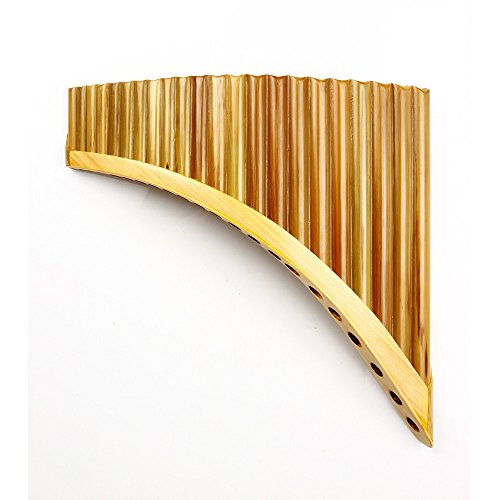 22 Pipes Pan Flute Chinese Traditional Musical Instrument Pan Pipes in Key G and Left hand - Thumbnail 7