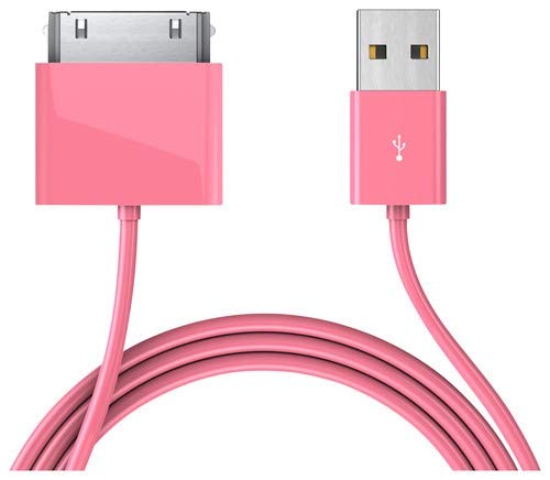 5 Pack of Pink 30-Pin USB Data Sync Charging Cable Charger Lead 1 m Extra Long For Apple iPhone 4 4S 3G 3GS Apple iPad 1st 2nd 3rd Gen iPod 5th Gen classic nano 1st 2nd 3rd 4th 5th 6th Gen Touch - 5