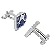 BodyJ4You Cufflinks World Continents Map Unique Design Modern Men Pair Fashion Jewelry