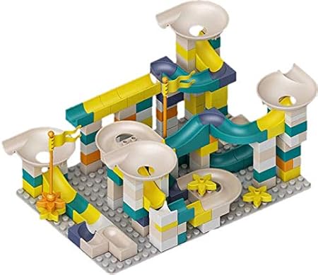 Amazon ボールコースター 166ピース プレート付き ボール転がし ブロック 組立 Stem 早期学習 創造 Bpaフリー プラスチック製 大きい 知育玩具 積み木 ブロック おもちゃ