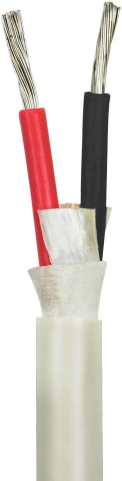 18/2 AWG Duplex Flat DC Marine Wire - Tinned Copper Boat Cable - White PVC Jacket, Red/Black Conductor - Made in The USA : Sports & Outdoors