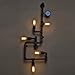 LightInTheBox Loft Industrial Wall Lamps Antique Edison Wall Lights with Bulbs E26/E27 Vintage Pipe Wall Lamp for Living Room Lighting (Black)