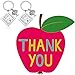 2 Pack Teacher Keychain for Women, Thank You Gift for Thanksgiving Christmas (A)