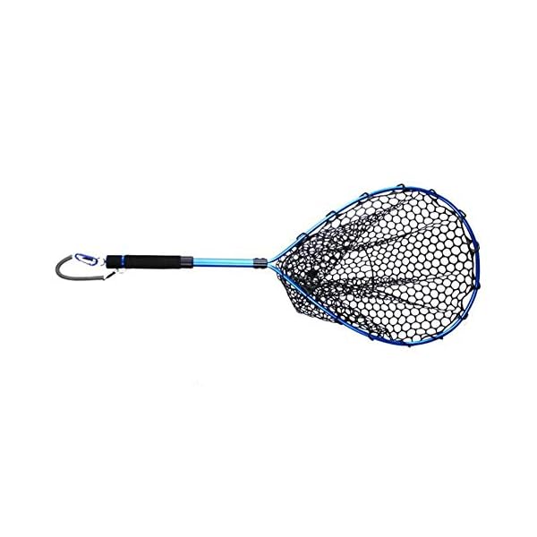 Skysep Angeln Geschenk Faltbarer Spinn-Kescher gummiert Fishing Equipment 80cm Kescher Angeln Netto Taschentiefe 30cm… – Bild 7