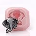 Elephant Head Silicone Mold Chocolate Fondant Mints Resin Clay Perfect Size for Cupcake Toppers Candy Jewelry