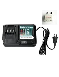 KIMGU AC100-260V Cargador de repuesto para MAKITA 10,8V 12V DC10WD BL1016 BL1015 BL1021B BL1041B FD05 DT03 RJ03Z SH02Z PH04Z DC10SB
