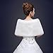 WDING Bridal Warm Fur Shawl White Wedding Bolero Wrap Cape Stole Women Coat