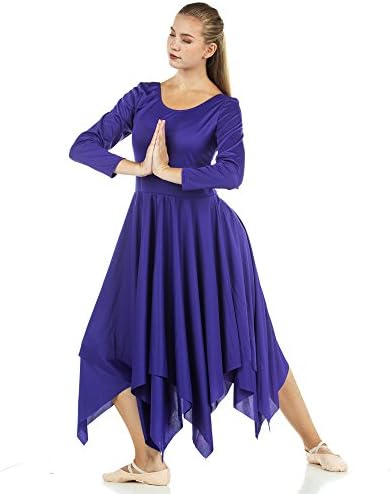 danzcue praise full length long sleeve dance dress Amazon.com: Danzcue Womens Praise Loose Fit Full Length Long Sleeve Dance  Dress, Black, Small : Clothing, Shoes & Jewelry