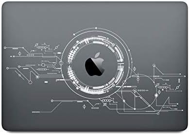 DowBier MacBook Decal Vinyl PVC Transparent Skin Sticker Cover Anti-Scratch Skin (Air 13 Inch A1369 & A1466, Pattern D)