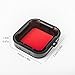 Luxebell New Design Underwater Dive Red Filter Lens with LUXEBELL Microfiber Cleaning Cloth for Gopro Hero4,hero3+ Camera
