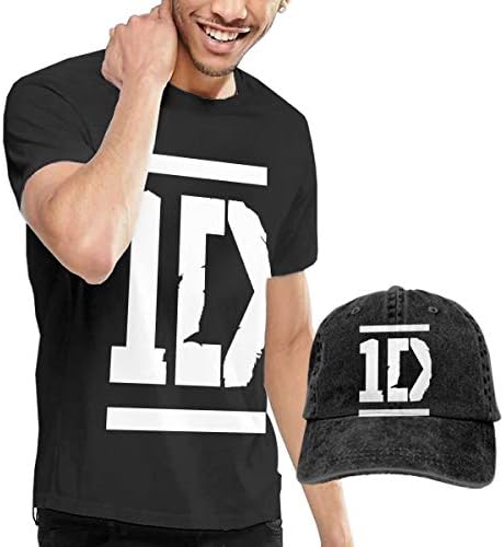 Ayaateg One Direction Men Comfortable T-Shirts Hats Combination Black