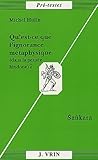 Qu'est-Ce Que l'Ignorance Metaphysique (Dans La Pensee Hindoue)?: Sankara (Pre-Textes) (French Edition) by
