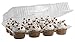 Katgely 12 Cupcake Containers - Cupcake Carrier Cupcake Holder - Easy and Safe Cupcake Transport in Clear Plastic - Pack of 10