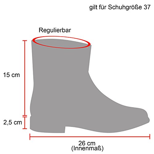 stiefelparadies-Damen-Stiefeletten-Worker-Boots-Uebergroessen-Flandell