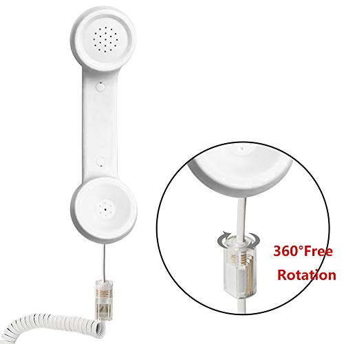 Telephone Cord Detangler, ohCome Anti-Tangle Phone Cable 360 Degree Rotating Landline Swivel Cord Untangler Telephone Accessory White (5 Pack) - Thumbnail 3