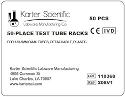 Plastic Test Tube Rack for 12/13 mm Tubes, Hole