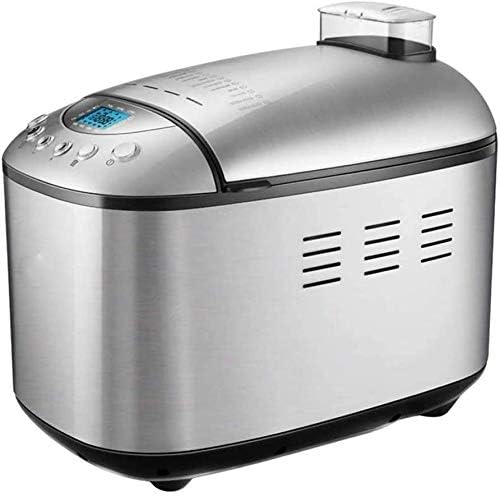 LFDHSF Breadmakers, Bread Machine Premium Dough Bread Maker Machine with Auto Fruit and Nut Dispenser, Loaf Capacity, Stainless Steel