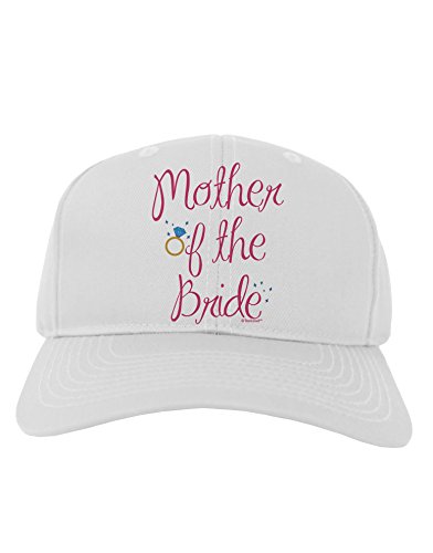 TOOLOUD Mother of The Bride - Diamond - Color Adult Baseball Cap Hat - White