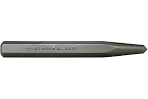 Mayhew Tools 74004 Center Punch, 5/8" x 3/8" Point, Shot Blast Finish