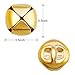 Zhanmai 200 Piece Jingle Bells, 1/2 Inch Craft Bells Bulk, Christmas Bells for Crafts DIY Bells for Wreath, Holiday Home and Christmas Decoration (Gold)