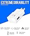 Google Pixel 2 Fast Charger Type-C USB 2.0 Cable set by Ixir - (Wall Charger + Car Charger + 2 Type-C Cable) Google Pixel XL, Google Pixel, Google Pixel XL 2 up to %50 fast charging.-White