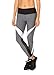 RBX Active Women's Splice Colorblock Leggings with Mesh Charcoal Grey S