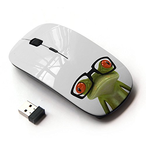 X-MOUSE Wireless Mouse -Funny Glasses Frog