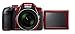 Nikon COOLPIX B700 20.2 MP 60x Opt Zoom Super Telephoto NIKKOR 4K Digital Camera Bundle Set w/ Rechargeable Battery, Charger, Euro Adapter etc (Red)