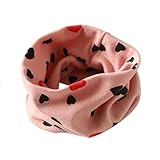Yoyorule Autumn Winter Boys Girls Collar Baby Scarf Cotton O Ring Neck Scarves (Pink)