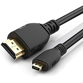 Micro HDMI to HDMI Adapter Cable, Wenter 6.5ft/2M Micro HDMI to HDMI Cable (Male to Male) for Gopro Hero and Other Action Camera/Cam with 4K/3D Supported
