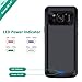 Galaxy S8 Battery Case, Stoon 5000mAh Portable Charger Case Rechargeable Extended Battery Pack Protective Backup Charging Case Cover for Samsung Galaxy S8(5.8inch) (Black)