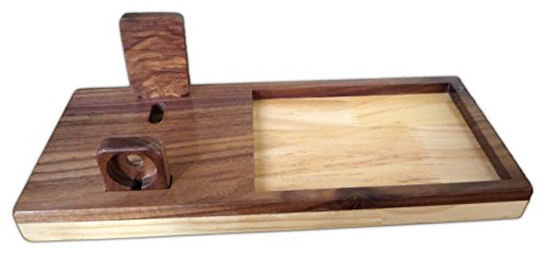 Wooden Charging Station Dock for iPhone and Apple Watch, Fullcharg iPhone Stand & Tray