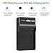 OAproda BLH-1 Rapid Micro USB Battery Charger for Olympus BLH1 Li-ion Battery and EM1 MARK II Digital Camera (Micro USB Input Charger, Versatile Charging Option)