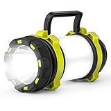 CCJK Camping Lantern - Rechargeable LED Camping Lantern IPX4 Waterproof 600lm Flashlights with 4 Light Modes,4000mAh Emergency Power Bank for Hurricane Emergency,Hiking,Home and More