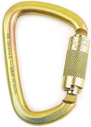 Troy Spidergard SPSC001(1) Steel Carabiner 50kn (11,200 lb) Rated, Twist Auto Lock, ANSI Certified (Qty: 1)