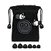 GOgroove AudiOHM HF Earbud Headphones with Mic, Deep Bass, & Comfortable Ear Gels (Black) in-Ear Earphones Featuring Noise Isolating Design, Durable Alloy Driver Housing, Ergonomic Angled Fit