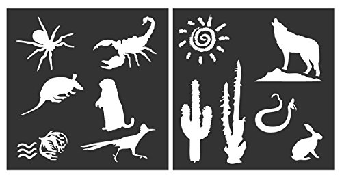 Buy Auto Vynamics - STENCIL-DESERTSET01-10 - Detailed Desert Animals