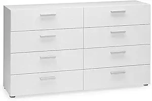 Tvilum Austin 8-Drawer Dresser, White