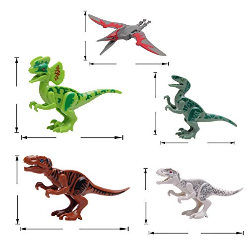 2 Dinosaur+Building+Blocks+Figures+Toys+5