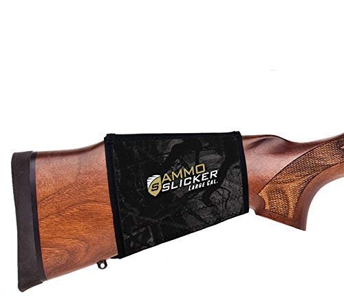 Alpine Innovations AmmoSlicker - Buttstock Ammo Pouch (Large Caliber, Stealth Shadow)
