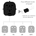 MOCREO Travel Adapter, International Travel Charger Adapter World Plug Adapter Built-in 2.1A Dual USB Ports - Universal AC Socket - Safety Fuse (Black)