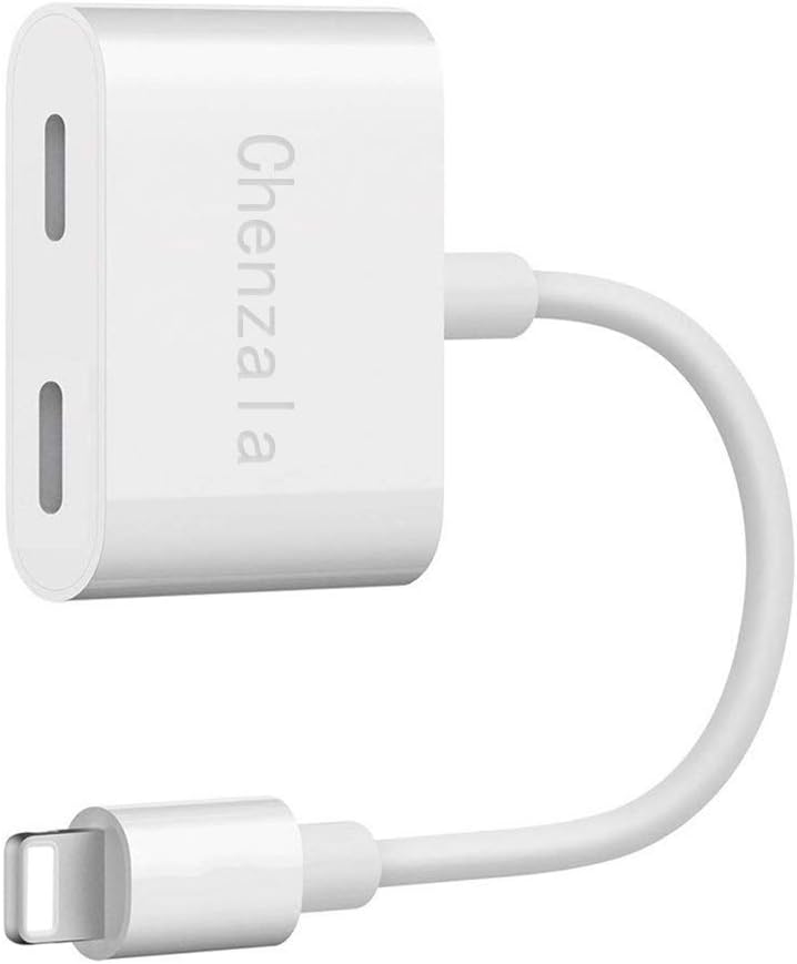 Chenzala Headphone Adapter Jack Dongle Compatible Headphone Adapter Charger Cable Accessories Compatible with iOS 11