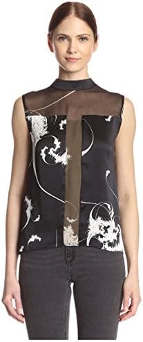 Thomas Wylde Women's Privet Printed Silk Top, Root, M